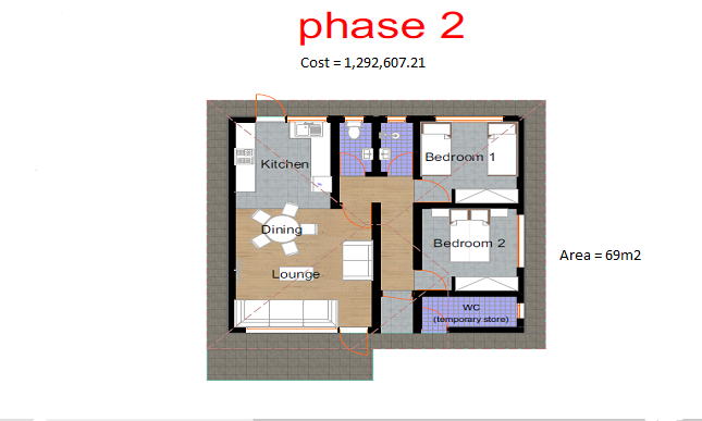 Architectural floor plan Annotation 2020-08-19 060613.png for 3 Bedroom Bungalow - ID 3191 with 3 bedrooms and 2 bathrooms. ( jengapolepole )