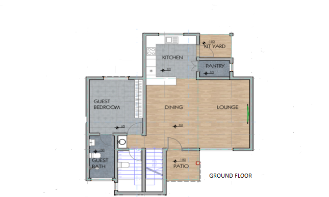 Architectural floor plan Floorplan5.jpg for 3 Bedroom Maisonette -ID 3231 with 3 bedrooms and 3 bathrooms. ( maisonette )