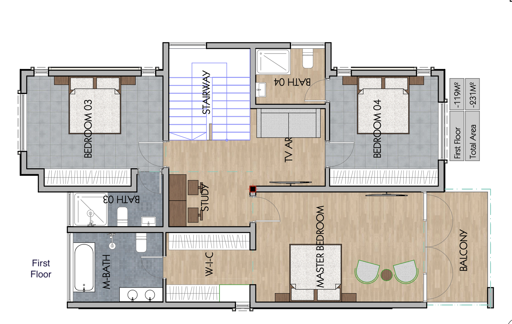 Architectural floor plan Screenshot 2020-08-12 at 09.13.51.png for 4 Bedroom Maisonette - ID 4233 with 4 bedrooms and 4 bathrooms. ( maisonette )