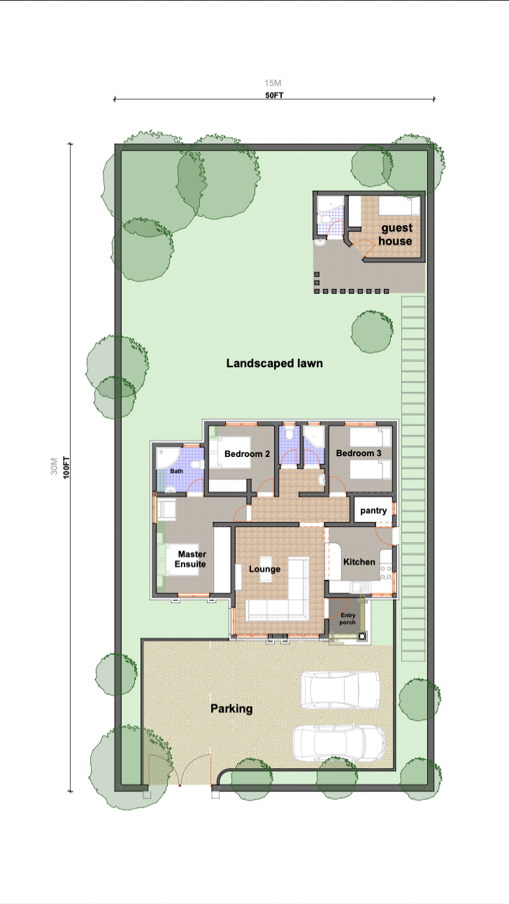Architectural floor plan Screenshot 2021-12-03 at 21.09.01.png for NACHU Bungalow with 3 bedrooms and 1 bathrooms. ( bungalow )