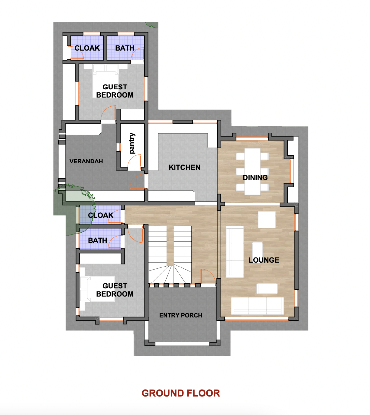 Architectural floor plan Screenshot 2021-12-03 at 21.47.53.png for NACHU Maisonette Flat NC43 with 4 bedrooms and 3 bathrooms. ( maisonette )