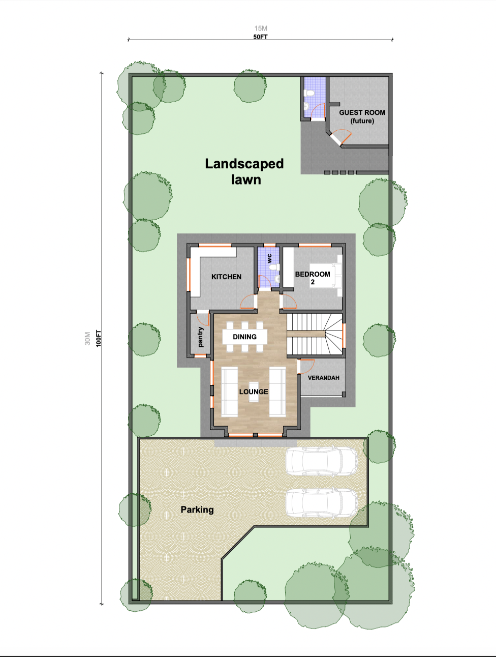 Architectural floor plan Screenshot 2021-12-03 at 21.55.36.png for NACHU Maisonette Pitch Roof with 5 bedrooms and 3 bathrooms. ( maisonette )