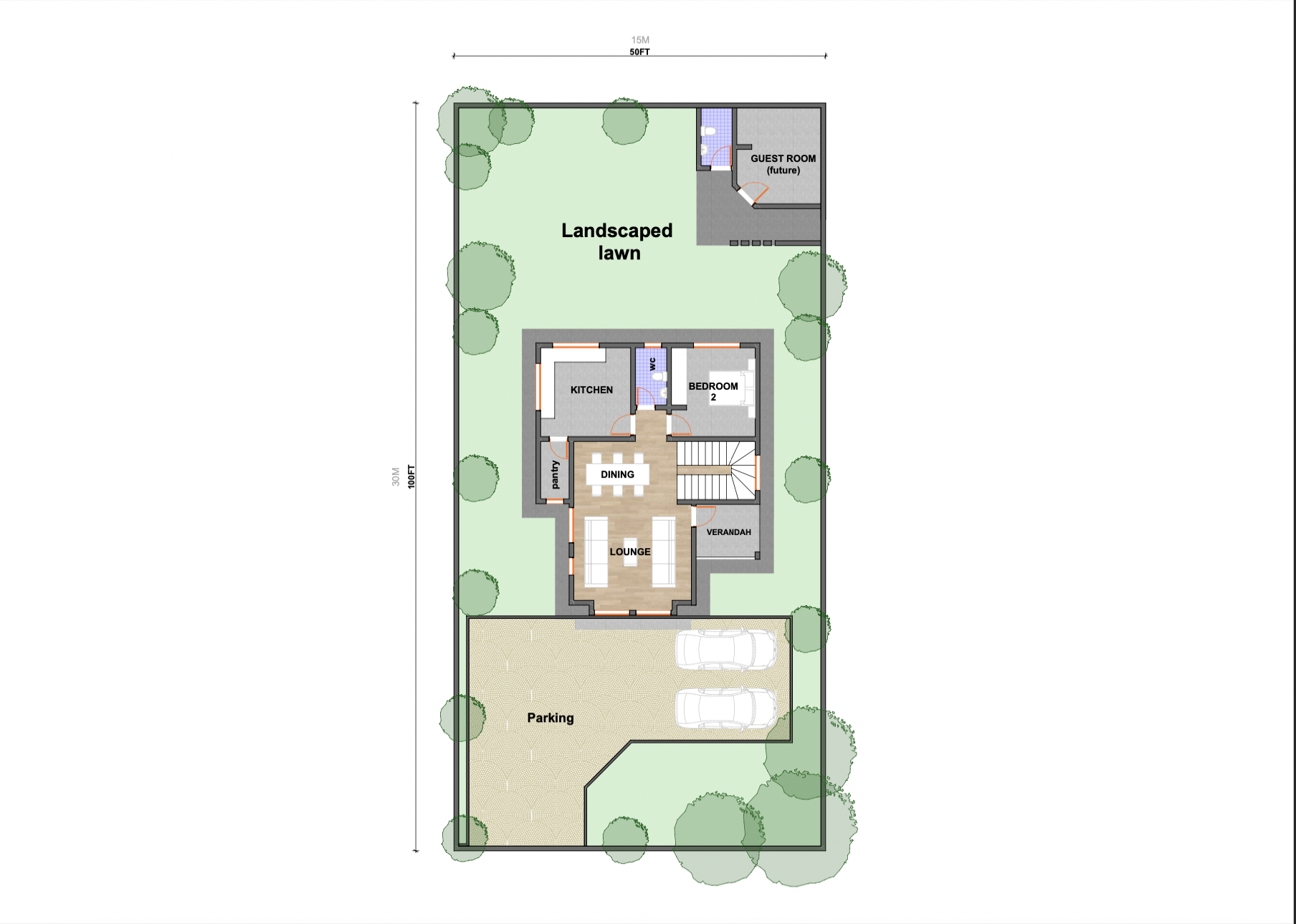 Architectural floor plan Screenshot 2021-12-03 at 22.00.40.png for NACHU Maisonette Flat with 4 bedrooms and 3 bathrooms. ( maisonette )