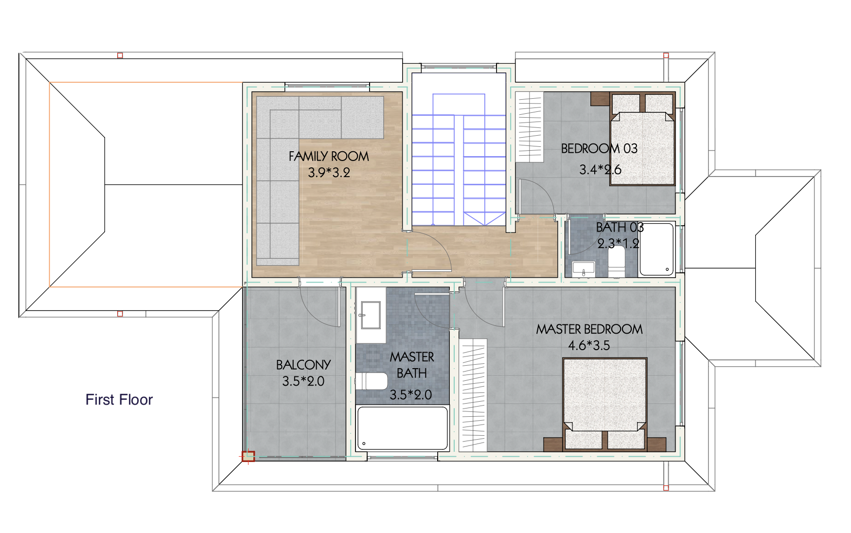 Architectural floor plan sdsdsd.png for 3 Bedroom Maisonette ID - 3251 with 3 bedrooms and 3 bathrooms. ( maisonette )
